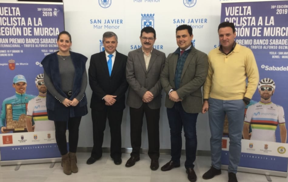 Ayuntamiento de San Javier y La Vuelta Ciclista a Murcia firman el acuerdo para acoger la llegada de la primera etapa