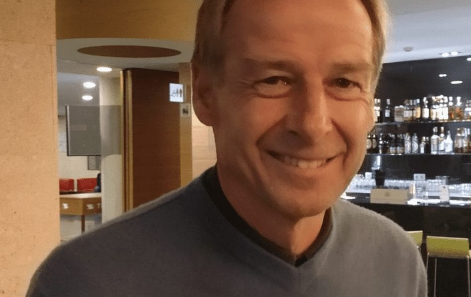 Entrevista a Jürgen Klinsmann durante su estancia en San Pedro del Pinatar