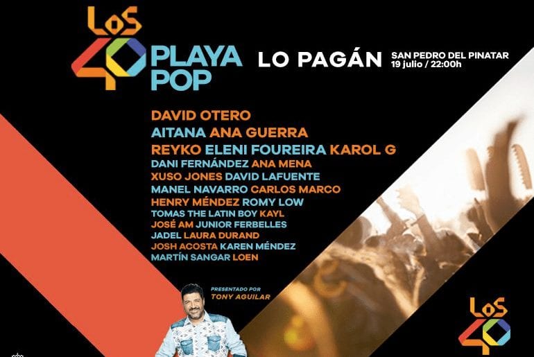 Beret cierra el cartel de un 40 Playa Pop 2019 en Lo Pagán
