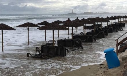 Las playas del Mar Menor destrozadas por el temporal
