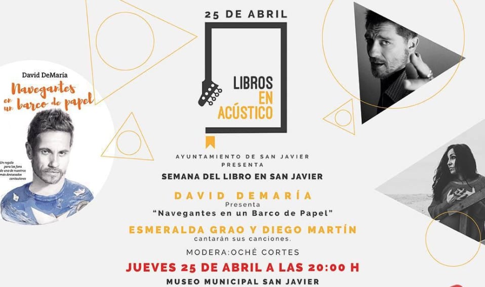 Semana del libro 2019 en San Javier, libros en acústico