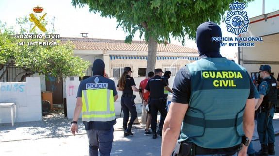Detención  de 7 miembros de un clan dedicado al tráfico de droga en San Javier