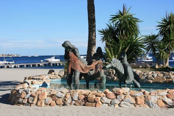 Monumento al pescador Playa del espejo Los Alcazares