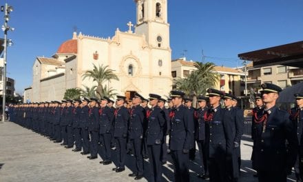 El alcalde de San Javier recibe en el Ayuntamiento a los nuevos alumnos de la Academia General del Aire