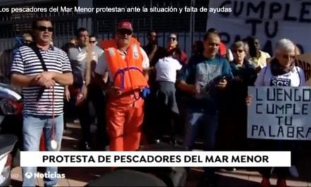 Los pescadores del Mar Menor manifiestan ante la situación y falta de ayudas