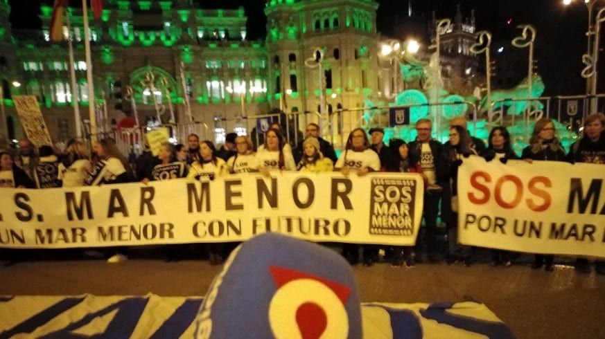 La Plataforma SOS Mar Menor en la manifestación de la Cumbre del Clima en Madrid