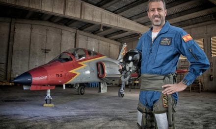 Fallece comandante Eduardo Fermín Garvalena de la Patrulla Águila al estrellarse su avión en La Manga del Mar Menor
