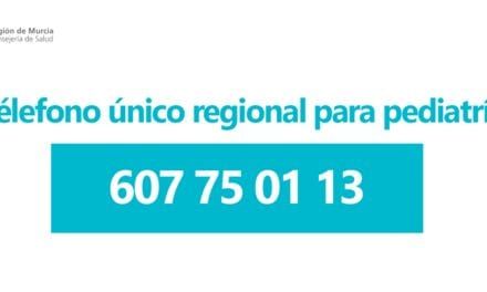 Salud Región de Murcia ha habilitado un télefono para consultas pediátricas y otras incidencias