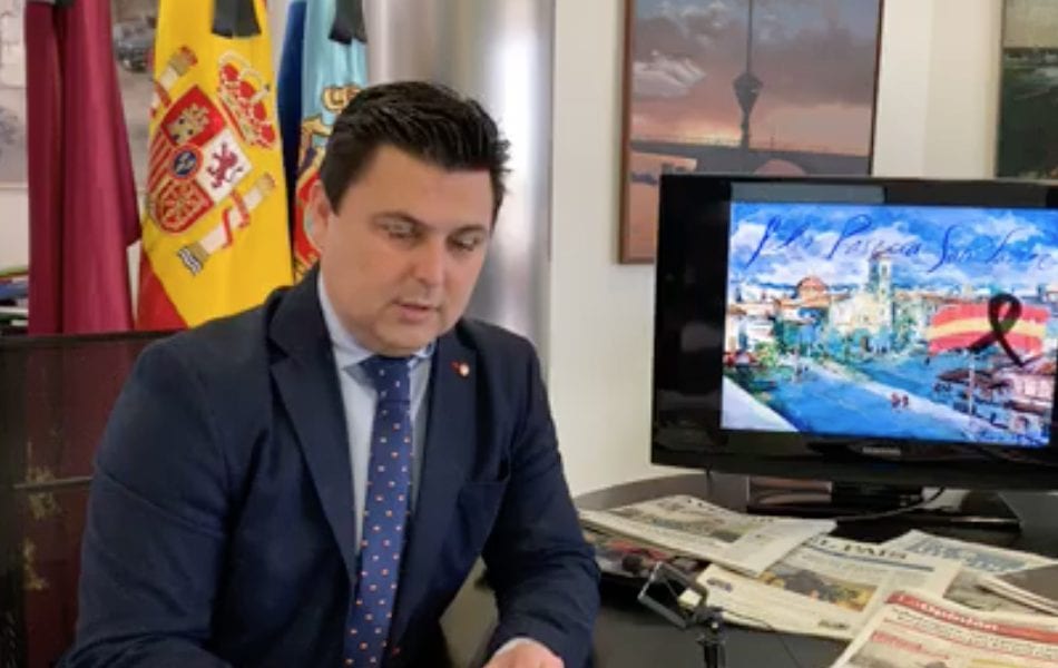 José Miguel Luengo, alcalde de San Javier informe COVID-19 12 de abril 2020