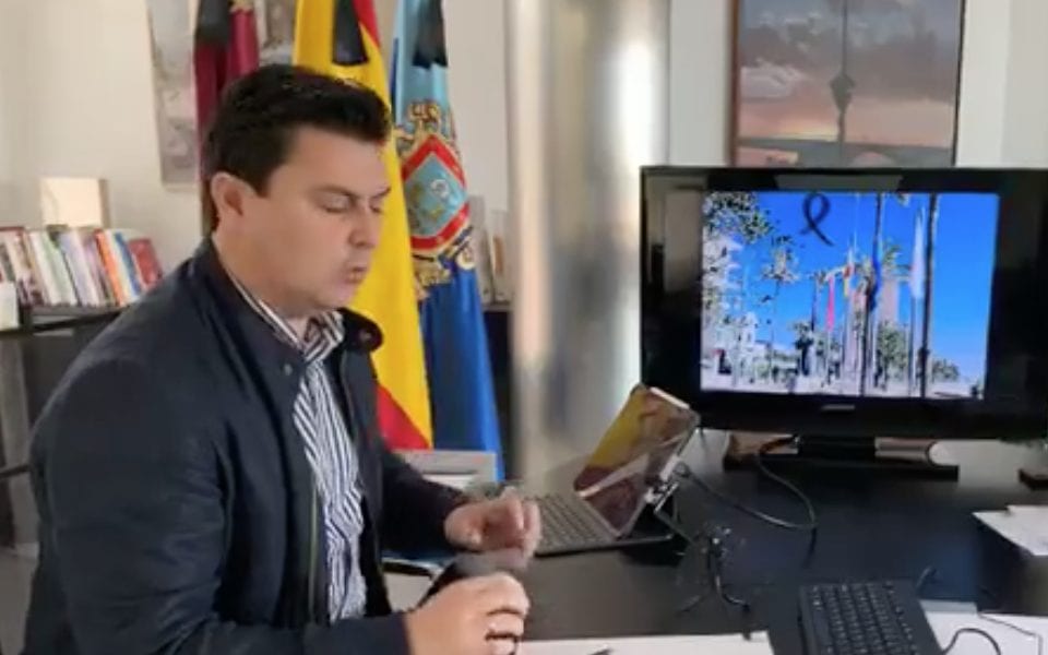 José Miguel Luengo, alcalde de San Javier informe COVID-19 04 de abril 2020