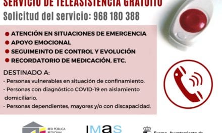 Servicio de Teleasistencia gratuito de Instituto Murciano de Acción Social IMAS San Pedro del Pinatar