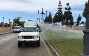 Fumigación contra el mosquito tigre en Los Alcázares
