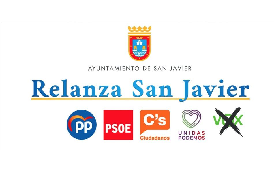 El Pleno del ayuntamiento refrenda el Pacto Relanza San Javier con una moción conjunta de todos los grupos excepto VOX