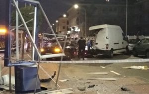 Cinco coches implicados en un aparatoso accidente de tráfico en Los Narejos, Los Alcázares