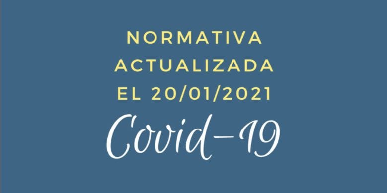 Normativa actualizada COVID-19 San Javier 20 de enero 2021