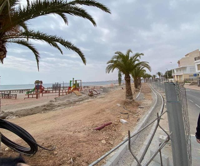 El Ayuntamiento de San Pedro del Pinatar trabaja para reactivar totalmente las obras de los paseos marítimos