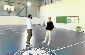 El instituto en La Manga del Mar Menor estrena mejoras en su pabellón deportivo