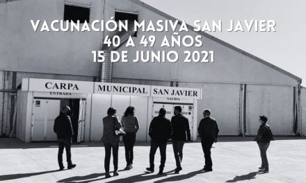 Vacunación masiva San Javier, 40-49 años 15 de junio 2021