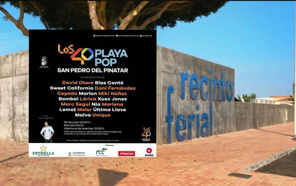 Programa LOS 40 Playa Pop 2021 en San Pedro del Pinatar