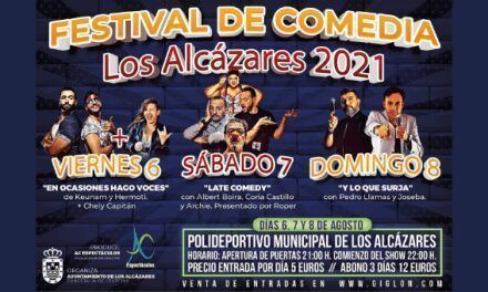 Programa del festival de comedia 2021 en Los Alcázares
