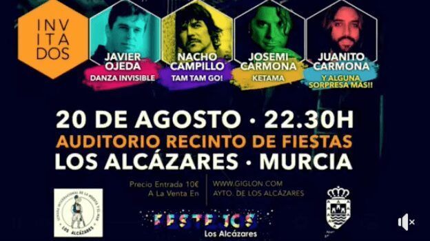 La noche del pop español en la XLIX Semana Internacional de la Huerta y el Mar 2021, viernes 20 de agosto