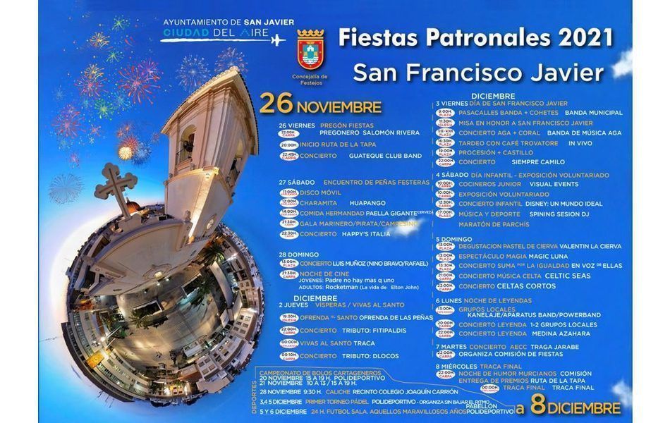 Programa Fiestas San Javier 2021