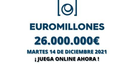 Jugar a Euromillones online bote martes 14 de diciembre 2021
