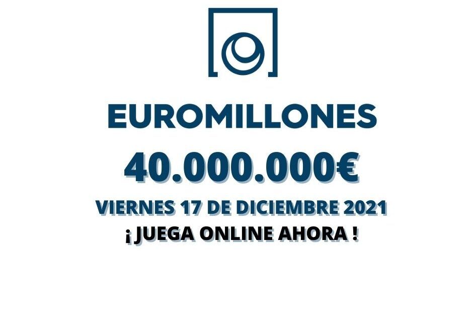 Jugar a Euromillones online bote viernes 17 de diciembre 2021