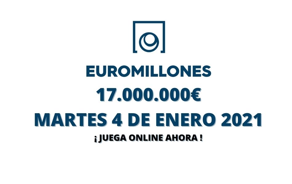 Jugar Euromillones online hoy, bote martes 4 de enero 2022