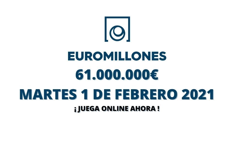 Jugar Euromillones online hoy martes 1 de febrero 2022