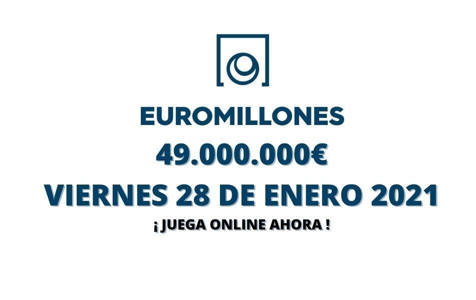 Jugar Euromillones online hoy viernes 28 de enero 2022