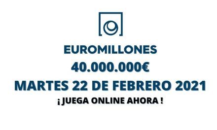 Jugar Euromillones online hoy martes 22 de febrero 2022