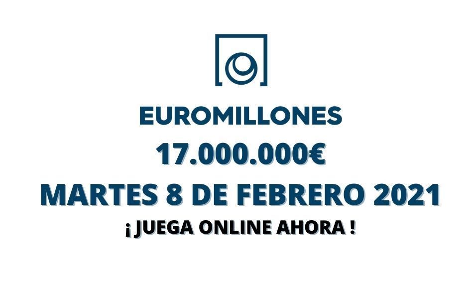 Jugar Euromillones online hoy martes 8 de febrero 2022