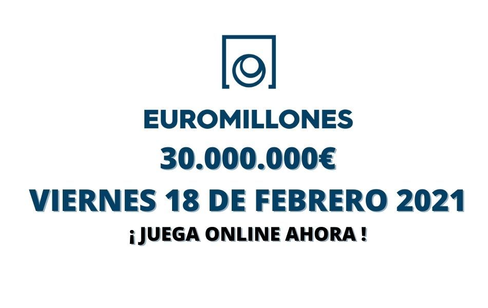 Jugar Euromillones online hoy viernes 18 de febrero 2022