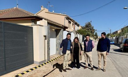 Las obras de las calles Luis Cernuda, Emilio Prados y otras, en Santiago de la Ribera, estarán terminadas en mayo 2022