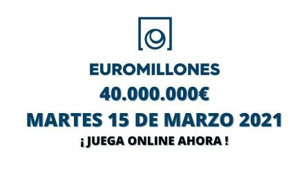 Jugar Euromillones online martes 15 de marzo 2022
