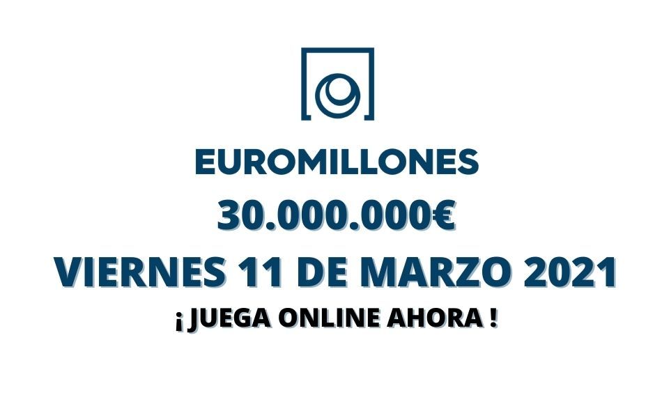 Jugar Euromillones online viernes 11 de marzo 2022