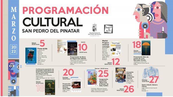 Programación cultural para el mes de marzo 2022 en San Pedro del Pinatar