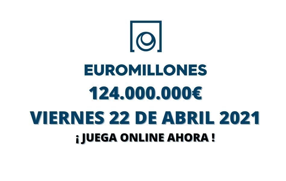 Jugar Euromillones online, bote viernes 22 de abril 2022