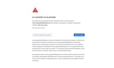 Página web oficial del ayuntamiento de San Pedro del Pinatar con problemas