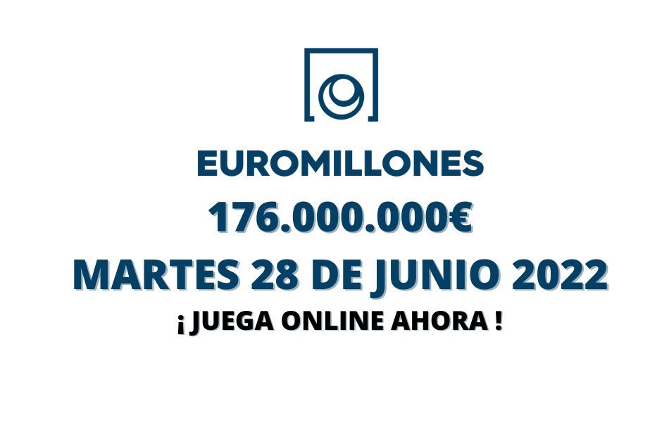 Jugar Euromillones online bote hoy martes 28 de junio 2022