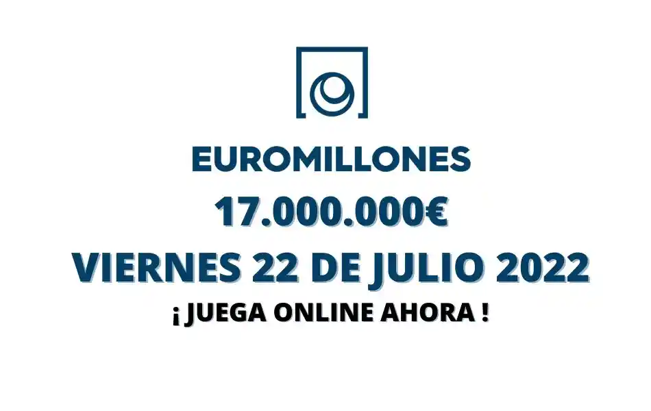 Jugar Euromillones online viernes 22 de julio 2022