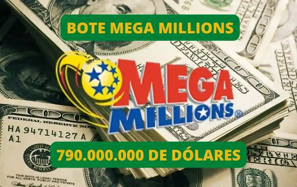 Jugar Mega Millions online, bote 790 millones de dólares