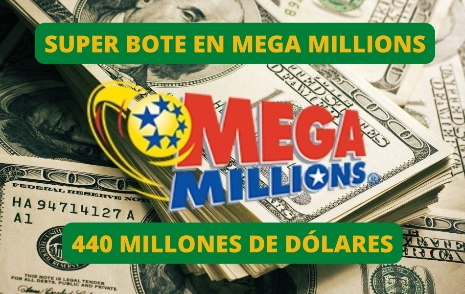 Jugar a Mega Millions online, bote 440 millones de dólares