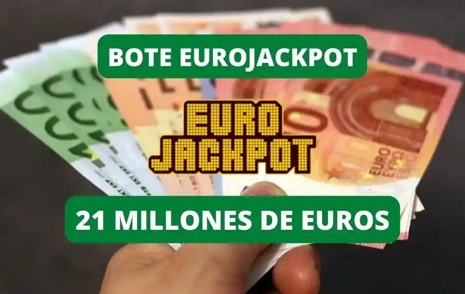 Bote EuroJackpot jugar online martes, 21 millones de euros