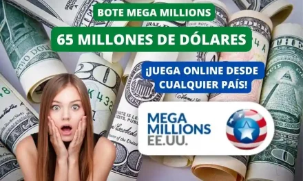 Jugar Mega Millions online, bote 65 millones de dólares