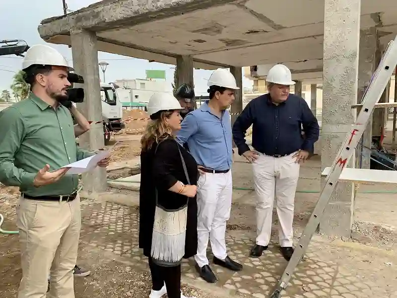 José Miguel Luengo visita las obras del futuro Centro de Negocios de San Javier