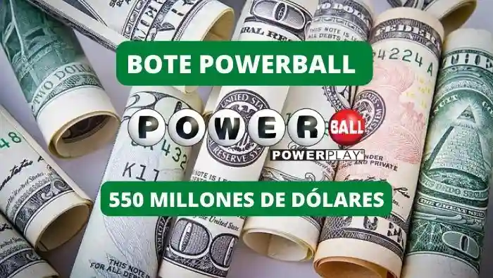 Bote PowerBall 550 millones