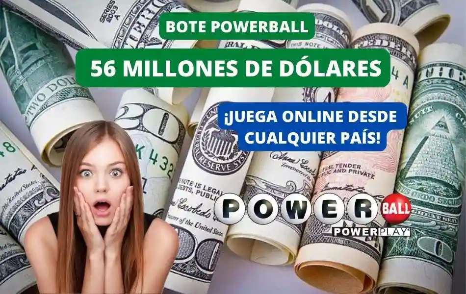 Bote PowerBall 56 millones