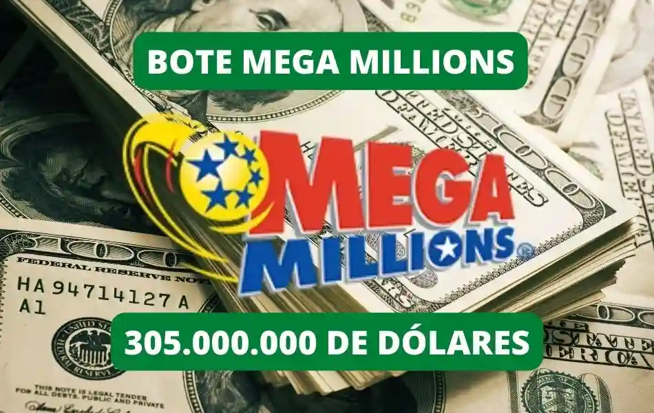 Mega Millions online bote 305 millones